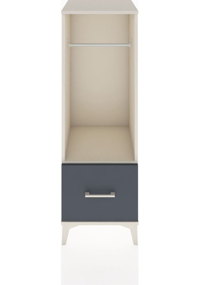 Hyperion Dolap Tek Raflı Tek Çekmeceli Tek Askılı 44x44x134 Aytaşı-antrasit Aytası