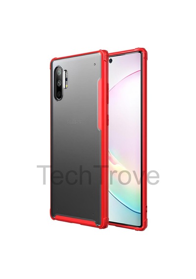 Samsung Uyumlu Galaxy Note 10 Plus Kılıf Extra Korumalı Arkası Şeffaf Slikon Kapak