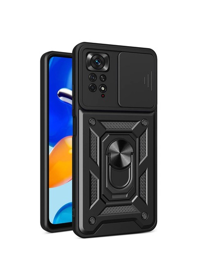More Tr Redmi Note 11 Pro 4g Kılıf Magnetik Standlı Kamera Korumalı Mtr Sürgülü Vega Kapak - Mavi