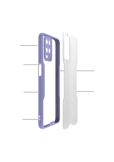 Oppo A54 4G Kılıf Zore Parfe Kenarları Pastel Renk Silikon Kılıf