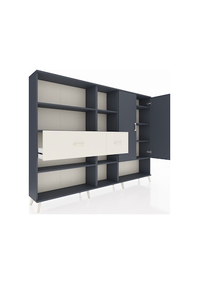 Arges Dolap 10 Raflı 2 Çekmeceli 2 Kapaklı 220x30x163 Antrasit-an Antrasit-antrasit/aytaşı Arges Dolap 10 Raflı 2 Çekmeceli 2 Kapaklı 220x30x163 Antrasit-an Antrasit-antrasit/aytaşı