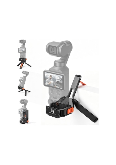 K&f Concept Osmo Pocket 3/4 Için Manyetik Metal Genişleme Çerçevesi, Mini Tripod, Askı