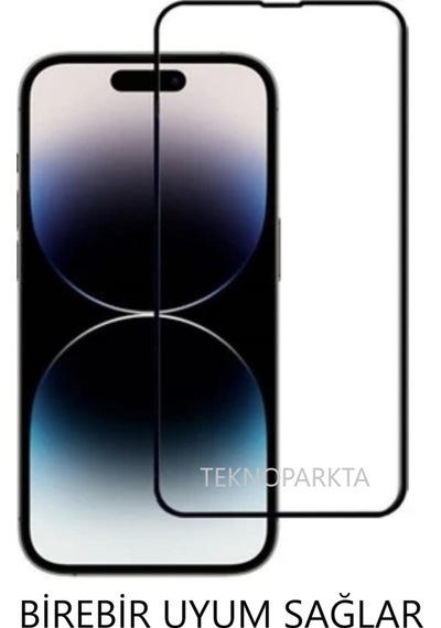 Apple Uyumlu   iPhone 14 Plus Ekran Koruyucu Tam Kapatan Tamperli Cam Kırılmaz Cam Full Hd Glass