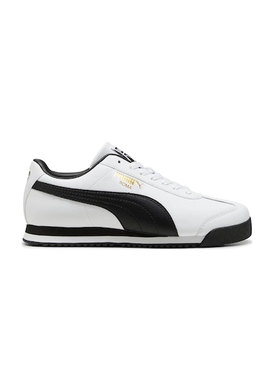 Puma Roma Beyaz Hakiki Deri Erkek Sneaker Beyaz - Siyah