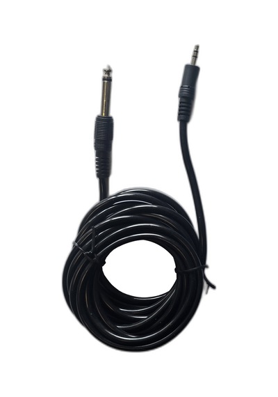 6.35 Mm To 3.5 Mm Aux Ses Kablosu - Gitar Amfi Hoparlör Ve Kulaklık Dönüştürücü Kablo 3metre
