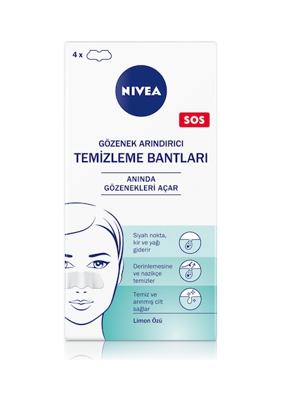 Nıvea Siyah Nokta Ve Gözenek Arındırıcı Burun Bandı, 4 Adet 4 Adet