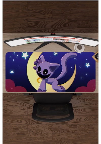 Poppy Playtime Kaymaz Dikişli Kauçuk Oyuncu Mousepad V2 - 90x40 Xxl Gaming Mouse Pad Fare Altlığı