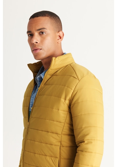 Ac&Co / Altınyıldız Classics Standart Fit Normal Kesim Dik Yaka Erkek Mont Sarı