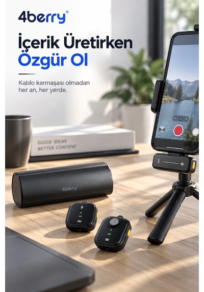 K26 Kablosuz Yaka Mikrofonu Type-c Çift Mikrofon Gürültü Azaltma Şarj Kutulu Vlog Röportaj Mikrofonu