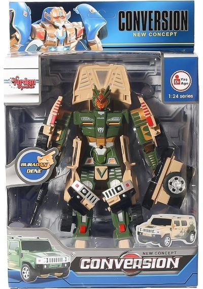 Hw-899-1-2-5 Dönüşebilen Robot Jeep 1:24 -vardem