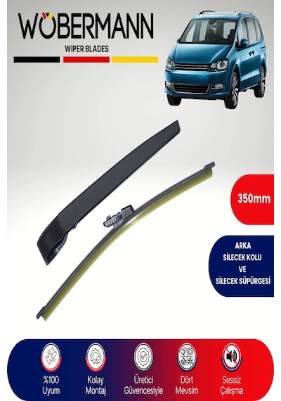 Wöbermann Vw Sharan 2012-2022 Arka Silecek Kolu Ve Süpürgesi Komple