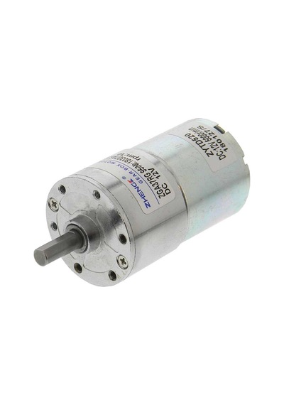 Zga37rg 12v 37mm 10rpm Redüktörlü Dc Motor Metal Dişli Yüksek Tork Kuvvet Robot Oyuncak Rc