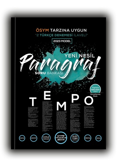 2024 Tyt Tempo Paragraf Yeni Nesil Soru Bankası 2 TYT Türkçe Denemesi İlaveli - Fragman Yayınları