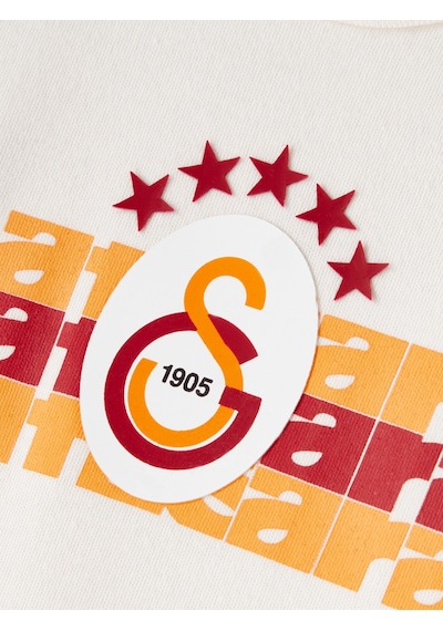 Gsstore Galatasaray Bebek Uzun Kollu 3 Lü Body B252007 Ekru - Sarı