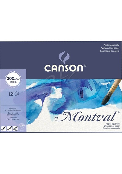 Canson Montval Sulu Boya Blok 300G 12 Yaprak A3