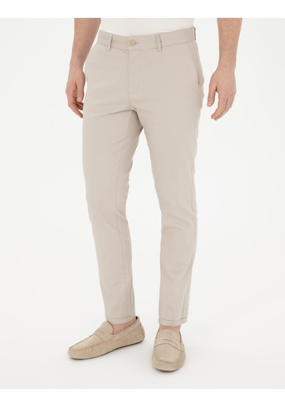 Pierre Cardin Erkek Bej Pantolon Kanvas-chino 50289194-vr011 Bej
