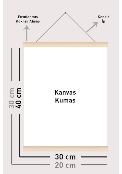 Sevimli Hayvanlar Ip Askılı Çocuk Odası Kanvas Poster Tablo Duvar Dekoru 3'lü Set