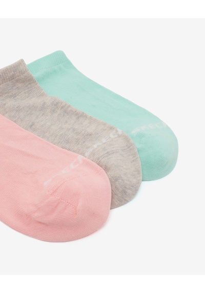 Skechers 3'lü Paket Essential Bilekli Çorap Unisex Yeşil-pembe-gri Çorap S2520315-3706 Çok Renkli