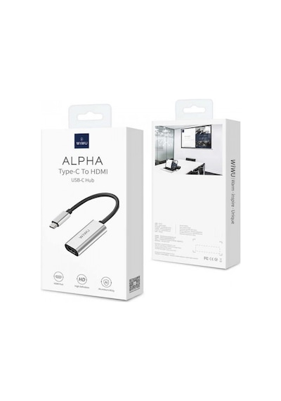 Type C To Hdmı Alpha Hub Type C Den Hdmı 'Ya Dönüştürücü