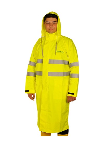 Polly Rain Pr3000 Pu-polyester Pardesü Yağmurluk Fosforlu Sarı Çok Renkli