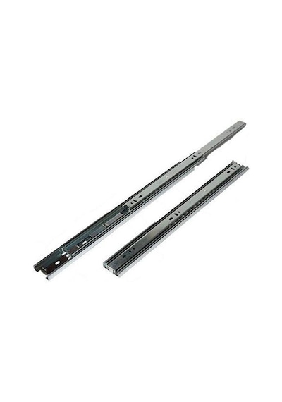 Çift Açılır 45 Mm Teleskopik Bilyeli Çekmece Rayı 45 Cm