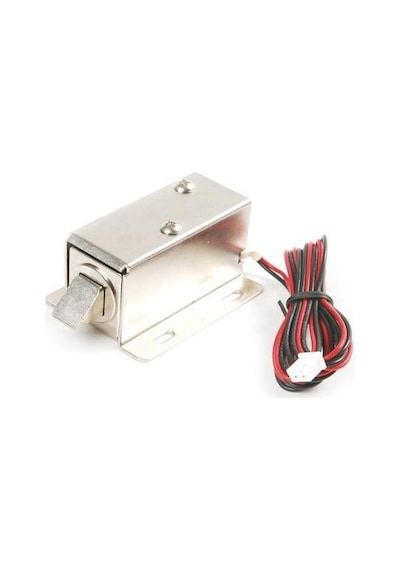 12v Dc 0.6a 7.5w Solenoid Elektronik Kapı Kilidi İçin Düz Kilit