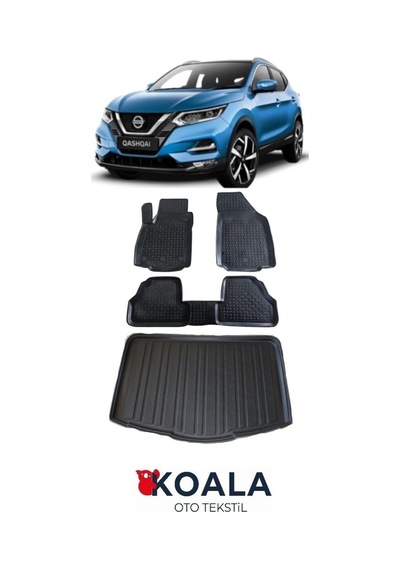 Nissan Qashqaı 2014-2021 Skypack-tekna-black Edıtıon-platınum Üst Bagaj Ve Paspas Seti