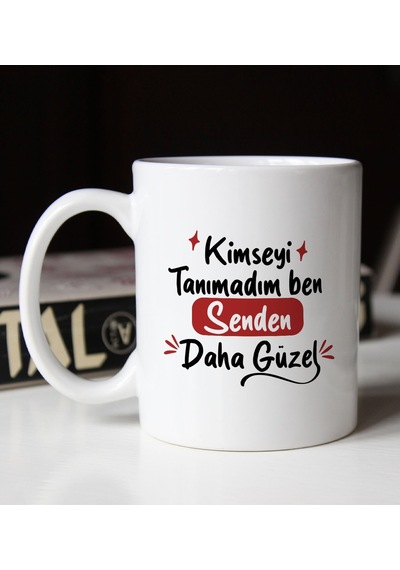 Bk Gift Kimseyi Tanımadım Ben Tasarımlı Beyaz Kupa Bardak Arkadaşa Hediye , Doğum Günü Hediyesi-1 Bitmeyen135606 Bk Gift