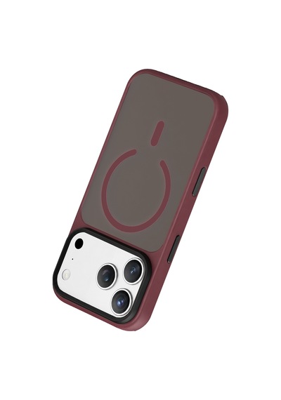 Joko - 990 - Apple iPhone Uyumlu 18 Pro Megane Magsafe Kapak - Csmo-tex - - Bordo