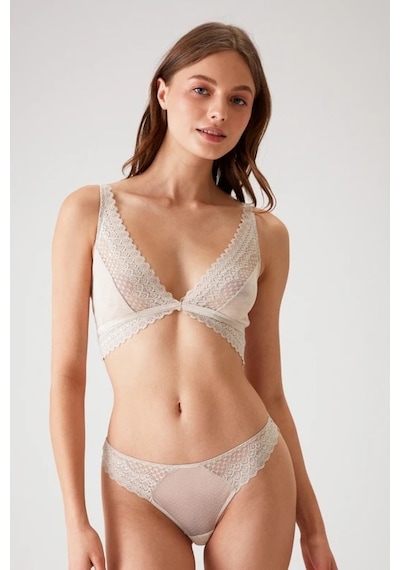 Pierre Cardin Dantel Detaylı Bralet Sütyen Takım Taş 001