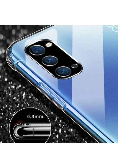 Oppo Reno 4 Kilif Köse Korumali Seffaf Silikon Kapak 404773844