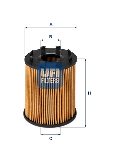 Yağ Filtresi - Fiat Qubo, 500, Panda, Grande Punto, Punto, Doblo, Tipo, Bravo, Fiorino, Idea, 124, Strada, Linea, Palio, Egea, Giulietta, Mito - Uf 74038669