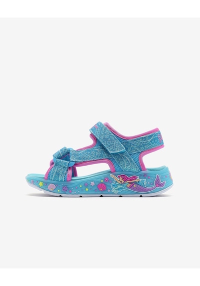 Skechers Mermaıd Dreams Sandal Büyük Kız Çocuk Mavi Işıklı Sandalet 303108l Blmt