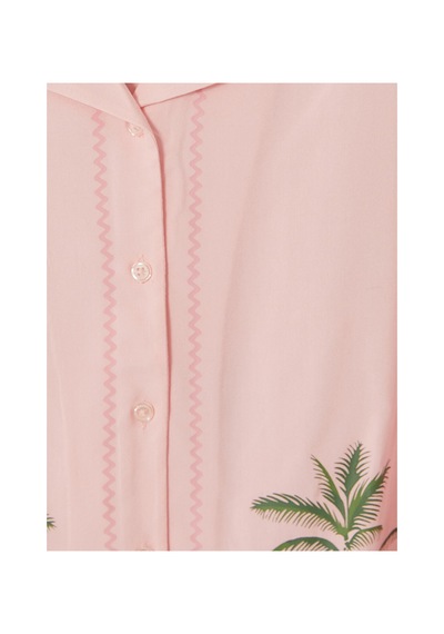 Lcw Dream Pembe Desenli Kadın Şortlu Pijama Takım