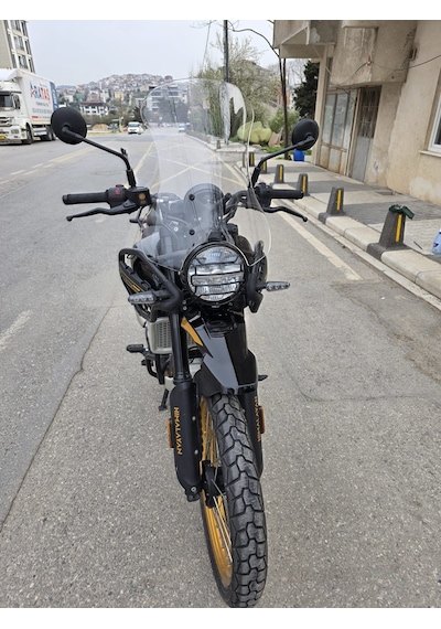 Motocam Royal Enfield Himalayan 450 Ön Cam 2023-2026 Model 49cm Şeffaf Renkli 4mm