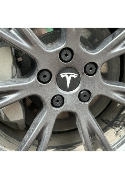 Tesla Model 3 / Model Y Uyumlu Jant Bijon Kapağı Seti - Siyah Mat