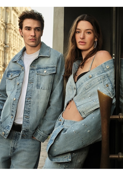 Koton Rahat Kalıp Düğmeli Cepli Taşlı Denim Pantolon - Baggy Jeans Açık İndigo 6sal40103md Açık İndigo Koton Rahat Kalıp Düğmeli Cepli Taşlı Denim Pantolon - Baggy Jeans Açık İndigo 6sal40103md Açık İndigo