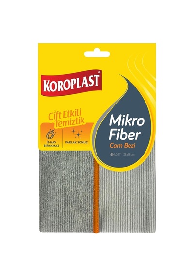 Koroplast Mikrofiber Cam Bezi Tekli, Çift Taraflı Mikrofiber Temizlik Bezi 35x35 Cm, Laptop, Bilgisayar, Televizyon, Telefon, Cam, Pencere, Ayna, Araba, Araç Temizliği İçin Toz, Tüy, Çizik Bırakmaz S Koroplast Mikrofiber Cam Bezi Tekli, Çift Taraflı Mikrofiber Temizlik Bezi 35x35 Cm, Laptop, Bilgisayar, Televizyon, Telefon, Cam, Pencere, Ayna, Araba, Araç Temizliği İçin Toz, Tüy, Çizik Bırakmaz S