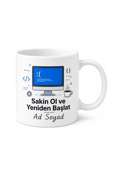Sistem Çöktü Diyen It Uzmanı Mola Kupası Yazılımcı Hediye Kupa Bardak Beyaz / Çok Renkli