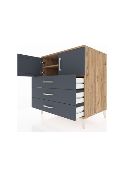 Kronos Şifonyer 2 Raflı 3 Çekmeceli 2 Kapaklı 88x59x96 Çam-an... Çam Kronos Şifonyer 2 Raflı 3 Çekmeceli 2 Kapaklı 88x59x96 Çam-an... Çam