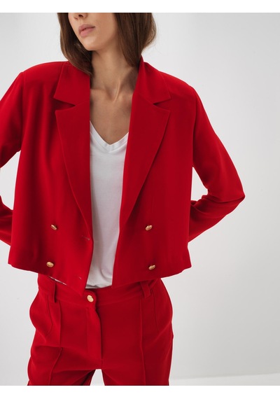 Kırmızı Formunu Koruyan Regular Fit Ceket 290508