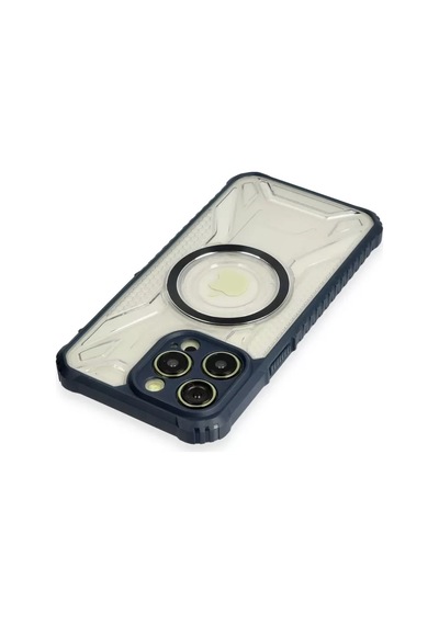 Newface Apple İphone 13 Pro Max Kılıf Prag Magneticsafe Kapak - Lacivert