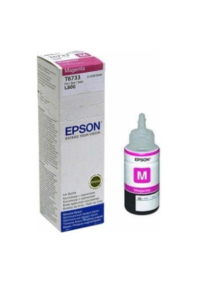 Premium Baskı Gereci Ofis Malzemesi Cihaz Ürünü Epson Magenta T6733 Magenta İnkjet Mürekkep Kartuşu