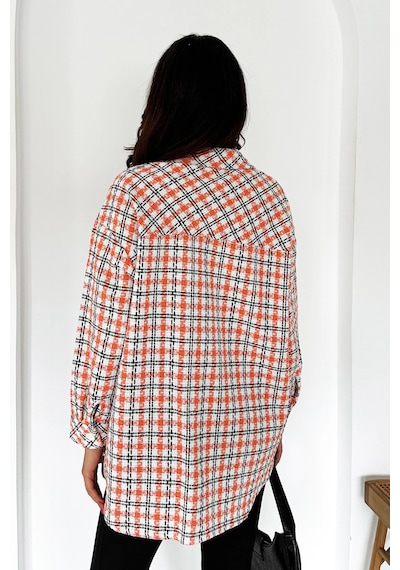 Asprin Fashion Oduncu Gömlek Turuncu Turuncu