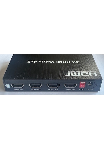 Hdmi 4k 60 Hz Matrix Switch Hdmi 4x2 Matrix Switch 4 Giriş 2 Çıkış Hdmi Switch Splitter