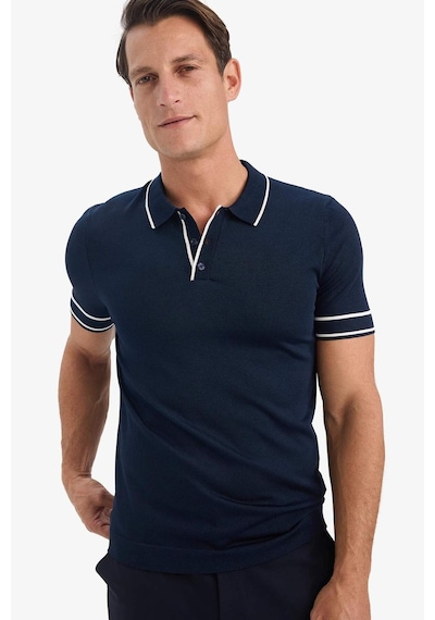 DeFacto Standart Fit Polo Yaka Triko Kısa Kollu Tişört E3251AX25SMNV64