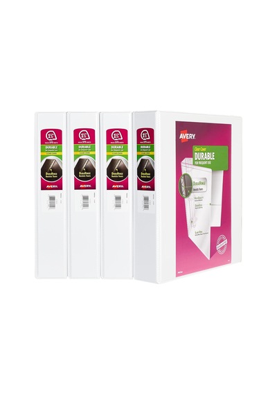 Avery Şeffaf Dosya 4'lü Paket 1.5" Beyaz Diğer