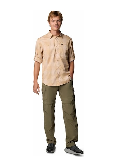 Columbia Silver Ridge Utility Lite Plaid Erkek Uzun Kollu Gömlek-8134 Kahverengi