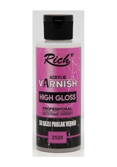 Parlak Vernik Su Bazlı High Gloss, 120 Cc, Şeffaf 0.250 L