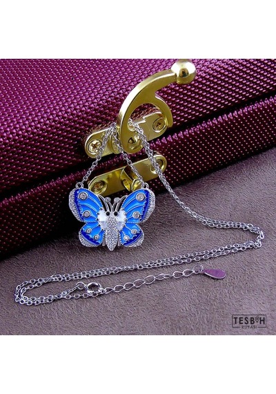 925 Ayar Gümüş Kelebek Kolye (522197205)